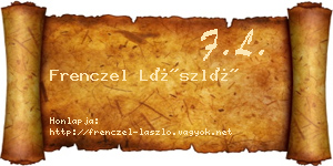 Frenczel László névjegykártya