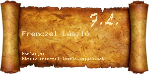 Frenczel László névjegykártya